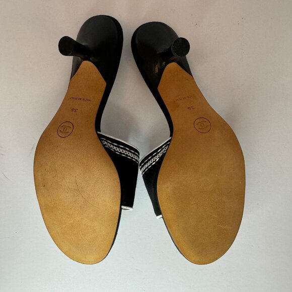 CHANEL Embroidered Slides - Picture 12 of 14